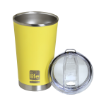 Yellow Coffee Thermos 370ml | Διαφανές Καπάκι