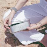 Ανοξείδωτο Φαγητοδοχείο 1lt Μονού Τοιχώματος (Ανοξείδωτο Καπάκι)